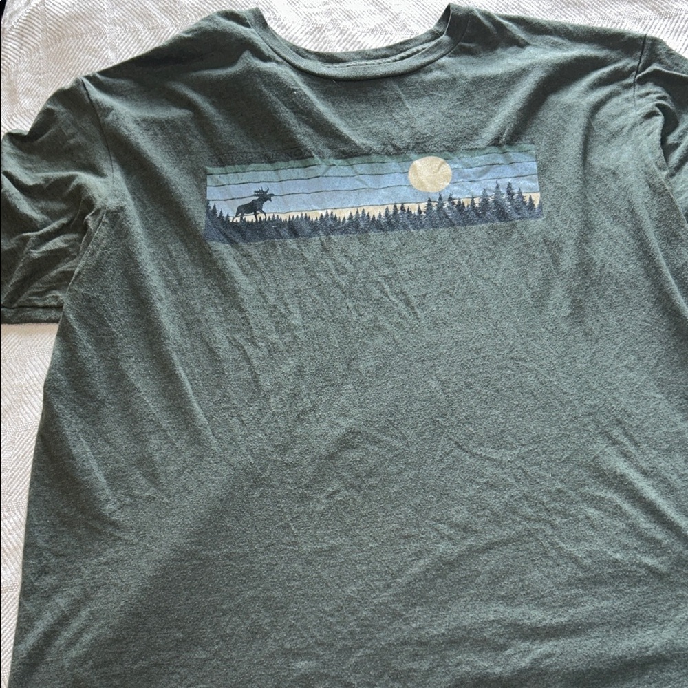 Blue 84 Olive Green Scenic Tee